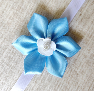 Náramok pre družičku Kvet modrý